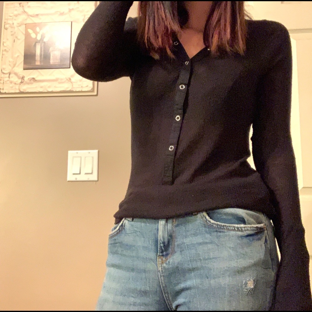 Urban Outfitters black long sleeve top